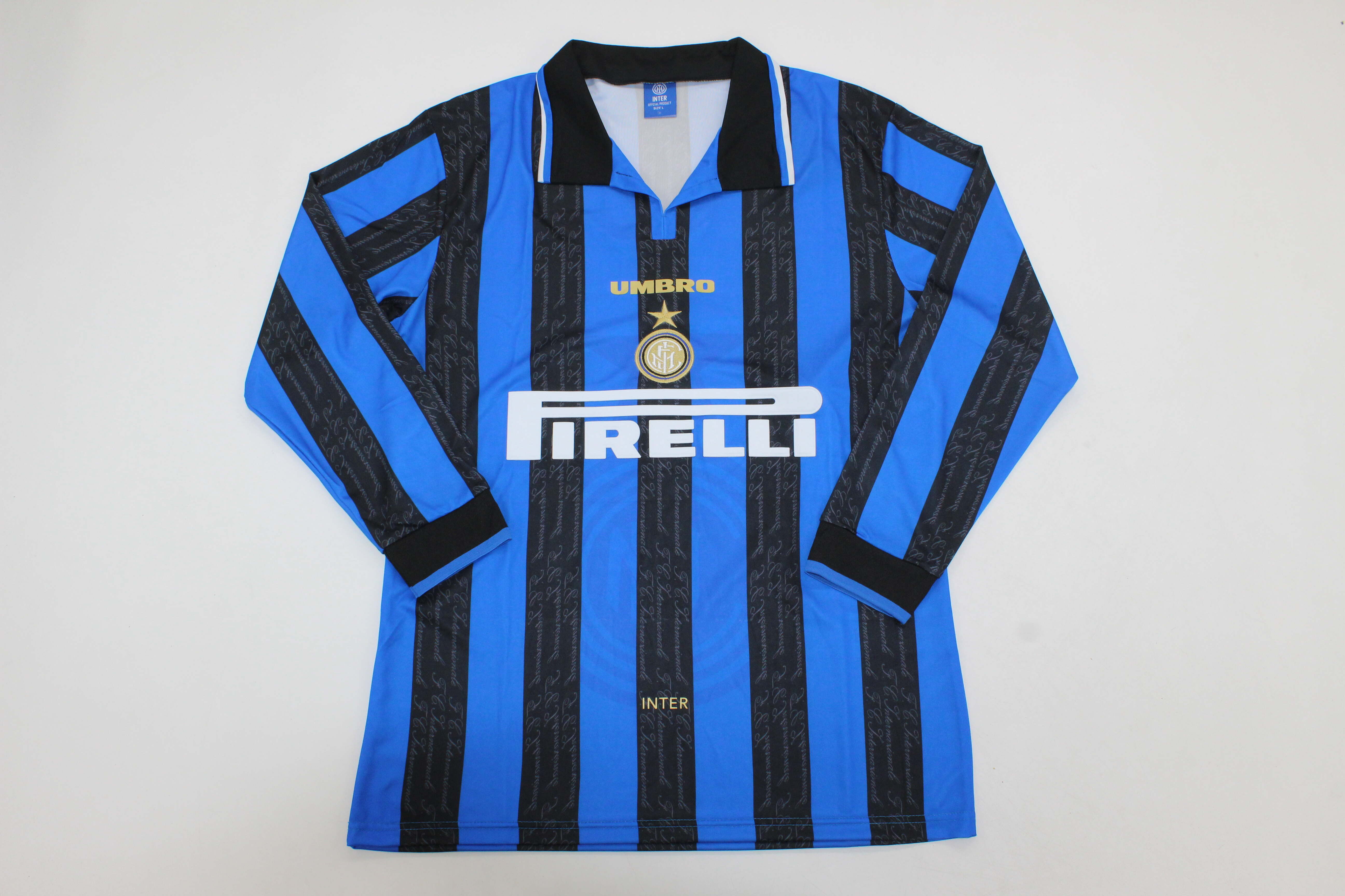 AAA Quality Inter milan 96/97 Home Long Soccer Jersey